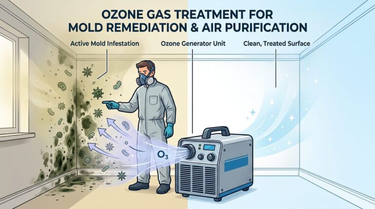 Ozone generator internal components and process
